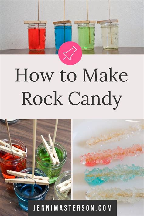 Learn how to make rock candy sticks at home! The recipe is so easy and it makes for a fun and ...