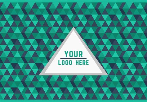 Free Green Triangle Geometric Logo Background Vector - Download Free ...