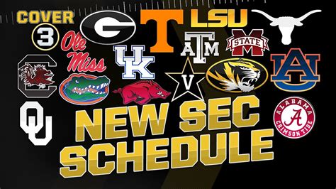 Welcome to the SEC, Oklahoma & Texas! This is the PERFECT SEC Schedule ...