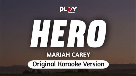 Mariah Carey - Hero (Karaoke Version) - YouTube