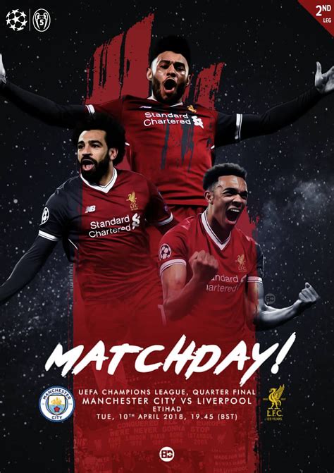 City v Liverpool. CL 5 Football Ads, Football Design, Liverpool ...