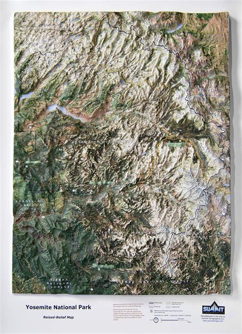 Yosemite National Park Map - Summit Maps