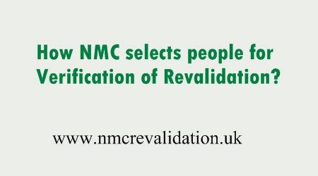 Verification Process of NMC Revalidation - NMC REVALIDATION