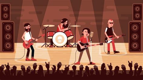 9,908 BEST Rock Band Cartoon IMAGES, STOCK PHOTOS & VECTORS | Adobe Stock