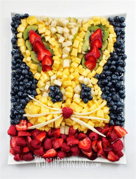 Worth Pinning: Bunny Head Fresh Fruit Platter