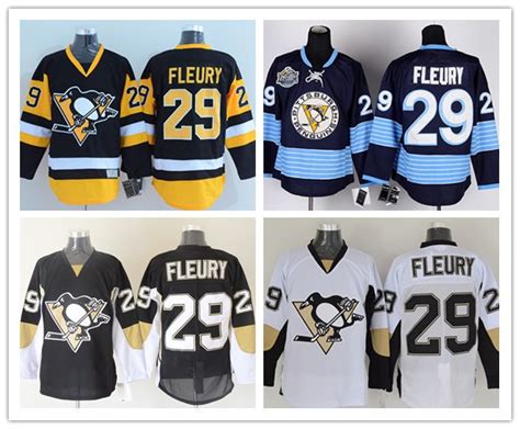 Cheap sell Pittsburgh Penguins Jerseys #29 Marc Andre Fleury Ice Hockey ...