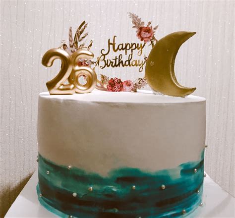 Birthday cake happy birthday moon cake decor birthday party 26 birthday ...