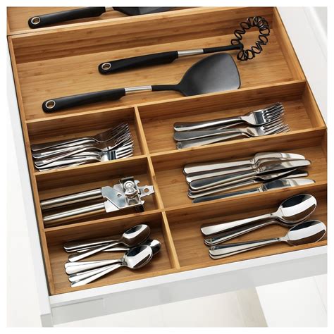 VARIERA Flatware tray - bamboo - IKEA | Kitchen drawer dividers ...