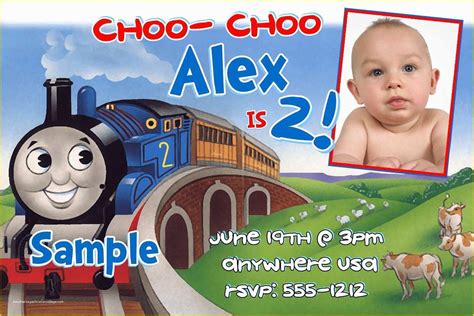 48 Free Thomas the Train Invitations Template | Heritagechristiancollege