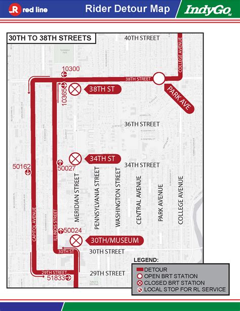 IndyGo Announces Upcoming Red Line Enhancement Work Along Meridian ...