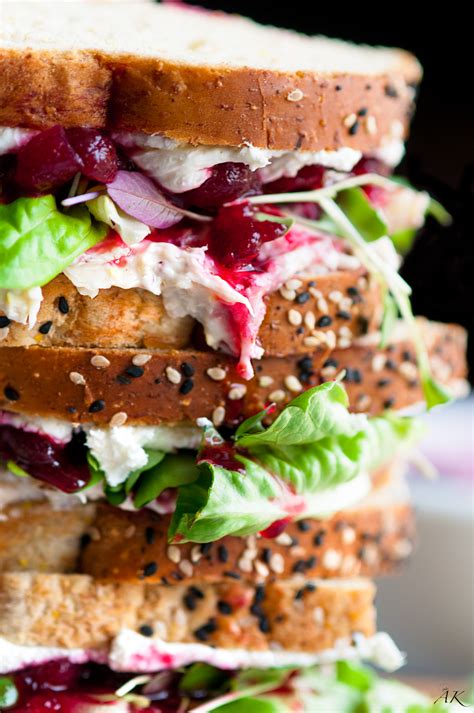 Cranberry Cream Cheese Turkey Salad Sandwich - Aberdeen's Kitchen