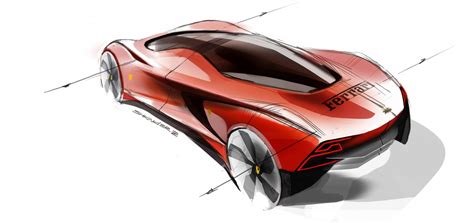 Ferrari Concept Design Sketch by Maksym Shkinder - Car Body Design