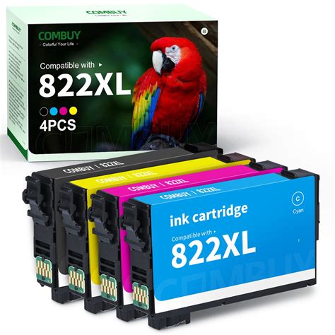 822XL Ink Cartridges for Epson 822 822XL T822 Ink for Epson WorkForce Pro WF-3820 WF-4820 WF ...