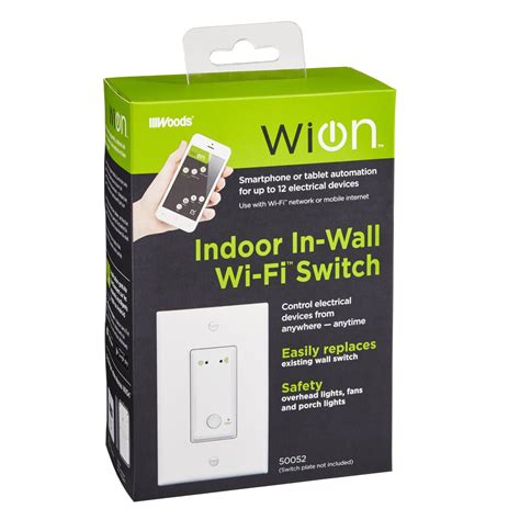 Smart Home Devices WiOn Indoor Wi-Fi Light Switch Wireless In-Wall Switch Programmable Timer ...