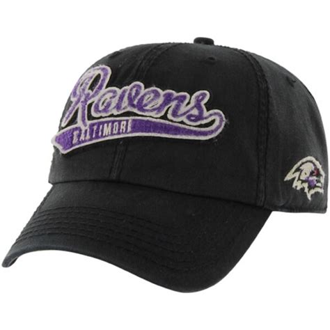 '47 Brand Baltimore Ravens Womens Whiplash Adjustable Hat - Black ...