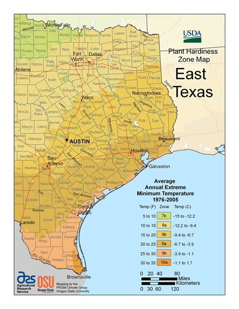 Growing Season Map - Landworks Landscapes - Nacogdoches, Texas