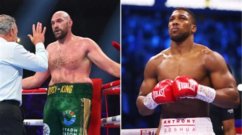 Anthony Joshua calls Tyson Fury 'a fat slob' after Francis Ngannou ...