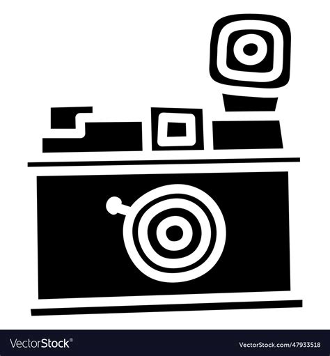 Camera flash black Royalty Free Vector Image - VectorStock