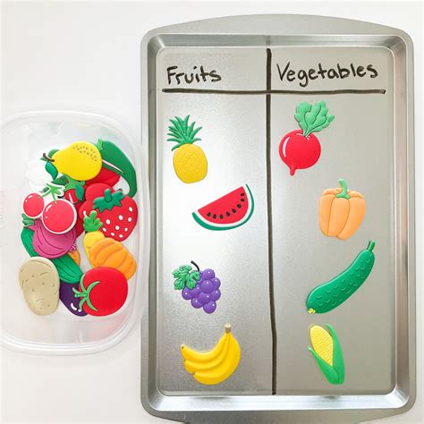 Fruit and Vegetable T-Chart