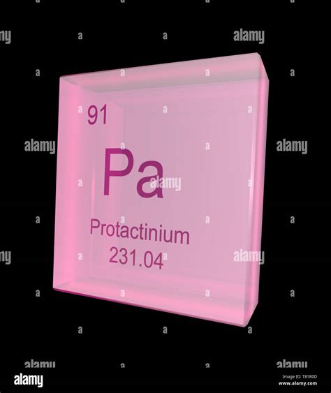 Protactinium, Chemical Element Symbol, Illustration Stock Photo - Alamy