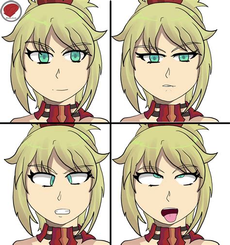 Mordred faces by fighterxaos on DeviantArt