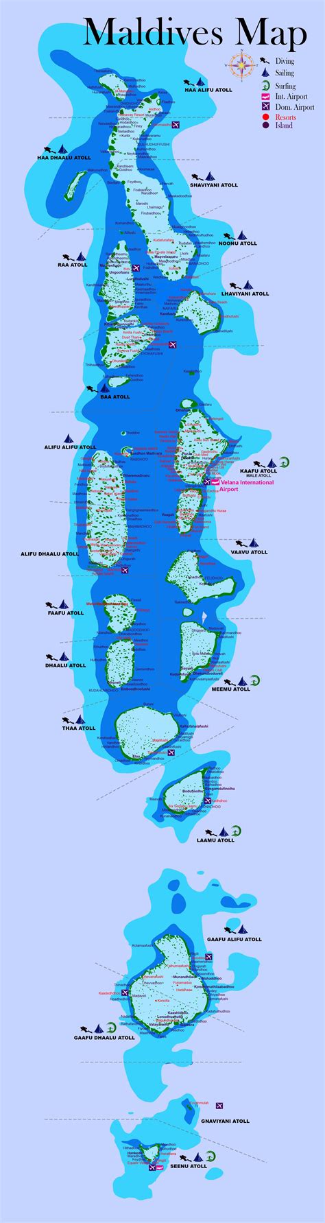 Maldives Yacht Charter - Itineraries