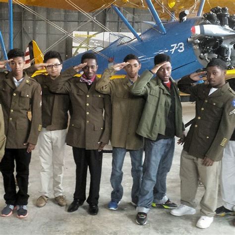 The Bowtie Boys wearing vintage Tuskegee Airmen uniforms s… | Flickr