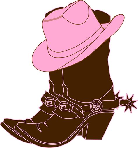 Boots Hat Cowgirl · Free vector graphic on Pixabay