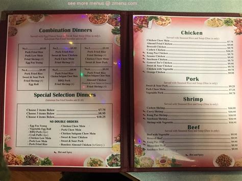 Menu at Gee's Family Restaurant, Goldendale