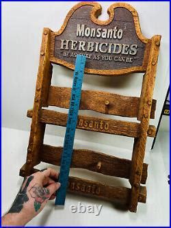 RARE vtg Monsanto Herbicides Store Advertising Sign Display 70s 80s » Vintage Store Display