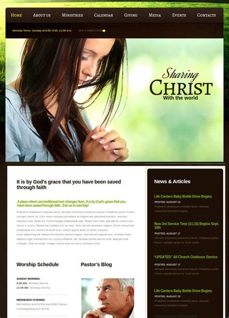 22+ Free Church Website Themes And Templates | Free & Premium Templates