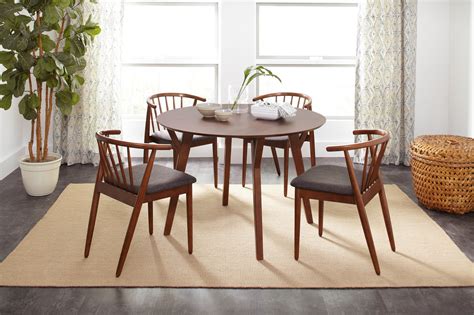 Jofran Copenhagen 1x1769-44+4x1769-DENMARK Round Dining Table and Chair ...