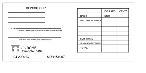 Cash Deposit Slip Template – Tasbih.armstrongdavis.com