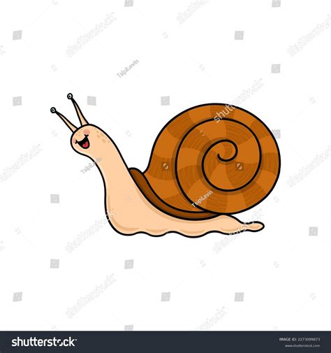 Isolated Happy Snail Cartoon Snail Illustration Stock Illustration 2273099873 | Shutterstock