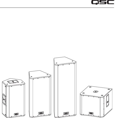 User manual QSC KW181 (English - 28 pages)