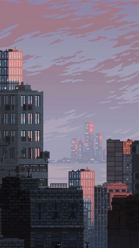 pixel art wallpaper | Tumblr | Pixel art background, Pixel city ...