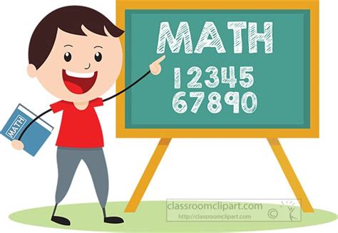 Mathematics Clipart- boy-teaching-math-clipart - Classroom Clipart