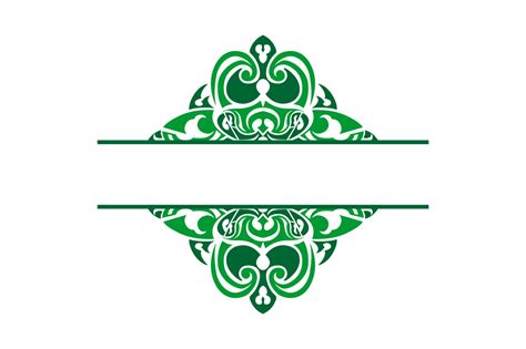 Green Ornament Border Design 13078295 PNG