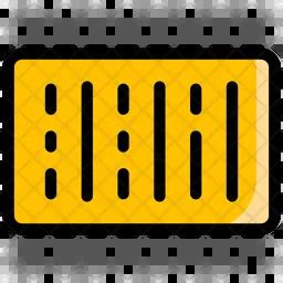 Barcode Icon - Download in Colored Outline Style