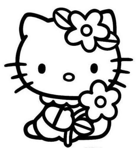 Hello kitty black and white free clipart - WikiClipArt