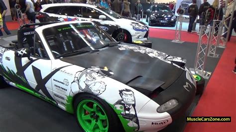 Mazda Flyin' Miata Tuning Custom Paint - 2014 Essen Motor Show - YouTube