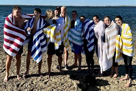 President Joe Biden and His Grandkids Take a Thanksgiving Day Polar ...