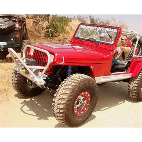 GenRight Jeep YJ Front Bumper "Boulder" Stinger Steel ( Alum)