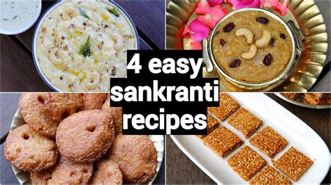 4 makar sankranti recipes - pongal festival recipes - traditional south ...