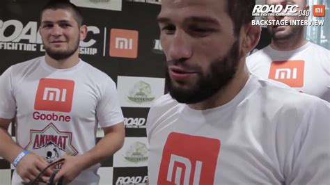 SHAMIL ZAVUROV, KHABIB NURMAGOMEDOV BACKSTAGE INTERVIEW - YouTube