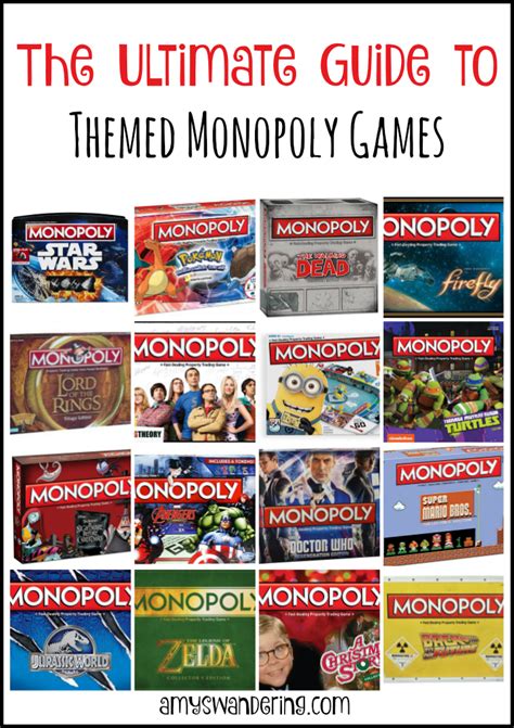 the-ultimate-guide-to-themed-monopoly-games - Amy's Wandering