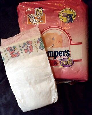 Vintage Pampers Baby-Dry Plus Diaper Sz Midi for Girls Greece Import *Rare* | eBay