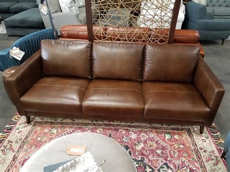 Furniture Outfitters - Modern Leather Sofa