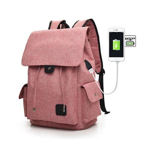 Fashion USB Charging Backpack Women Oxford Backpacks Ladies Travel Bags ...