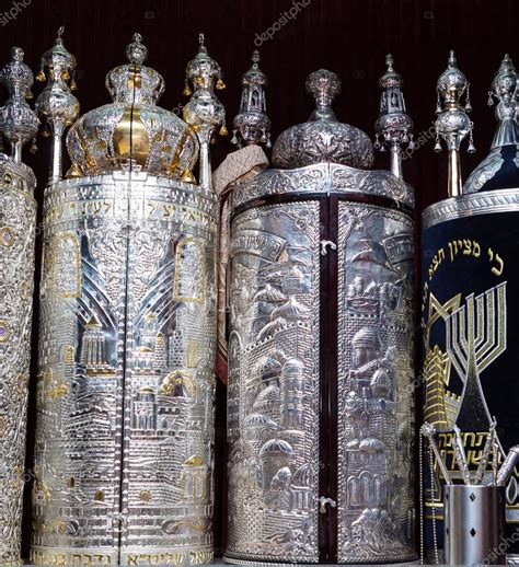 Torah scrolls in the synagogue — Stock Photo © natushm #89042470